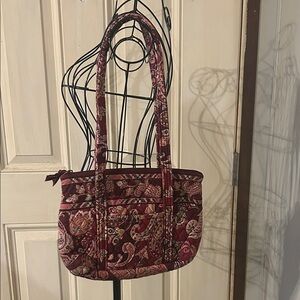 Vera Bradley Burgundy Floral Shoulder Bag